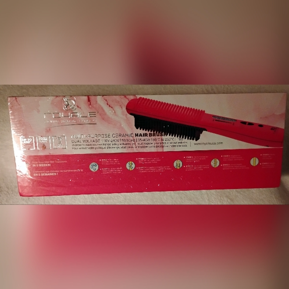 BNIB ROYALE Multi-Purpose Ceramic Hair Brush- MSRP 500$ - Picture 8 of 9